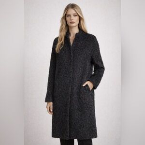 Eileen Fisher Black Textured Coat